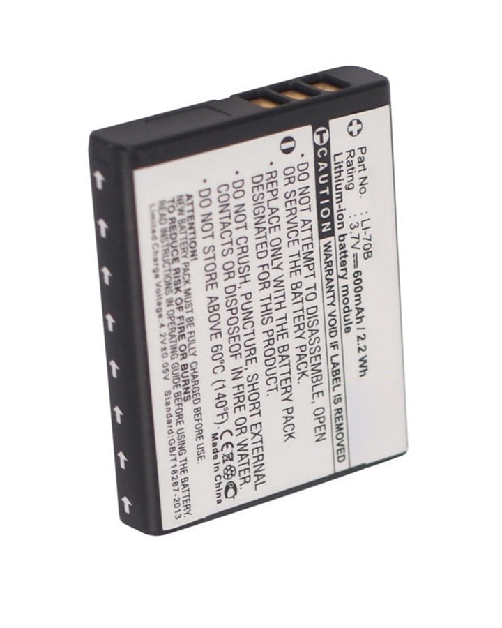 Olympus FE-4020 FE-4040 Li-70B VG-110 Battery 600mAh
