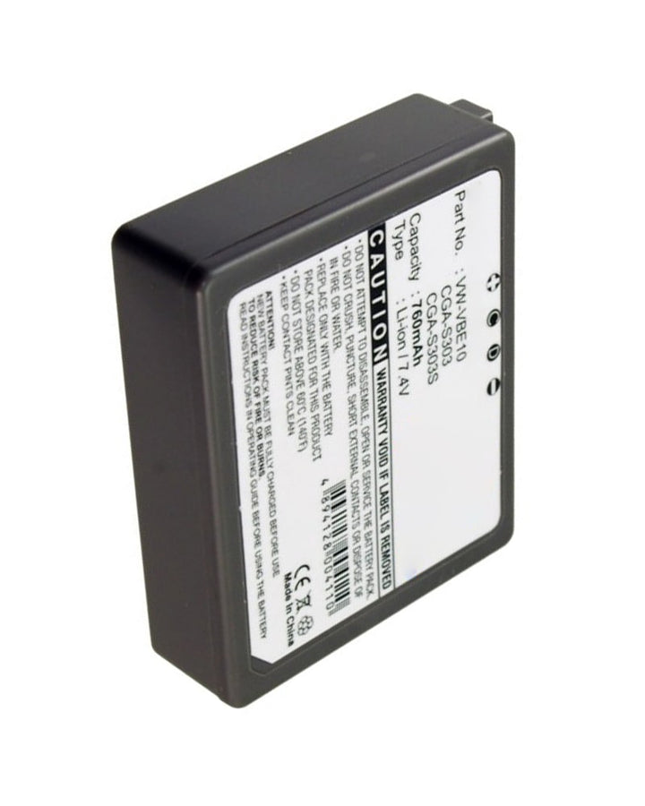 Panasonic CGA-S303 SDR-S150E-S SDR-S200 Battery 760mAh - 2