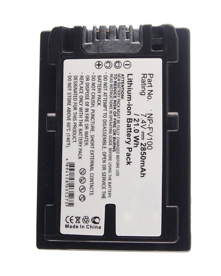 Sony DCR-SR68 NP-FV100 Battery 2850mAh - 3