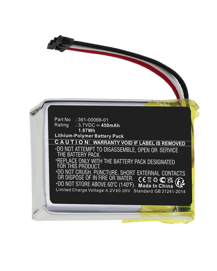 Garmin 010-02608-10 Battery 450mAh