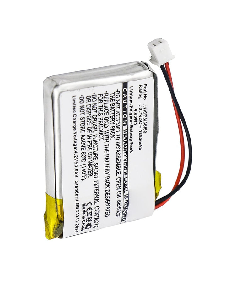 Dual 1ICP8/36/50 XGPS160 Battery 1250mAh