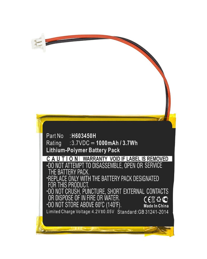 IZZO H603450H Swami 4000 Battery 1000mAh - 2