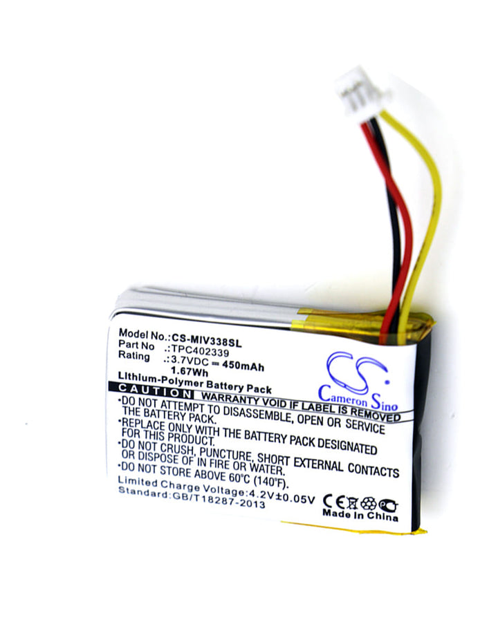 Mio MiVue 338 MiVue 358P MiVue 366 Battery 450mAh - 2