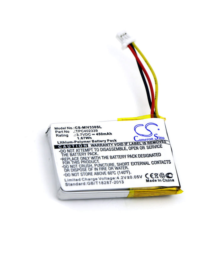 Mio MiVue 338 MiVue 358P MiVue 366 Battery 450mAh