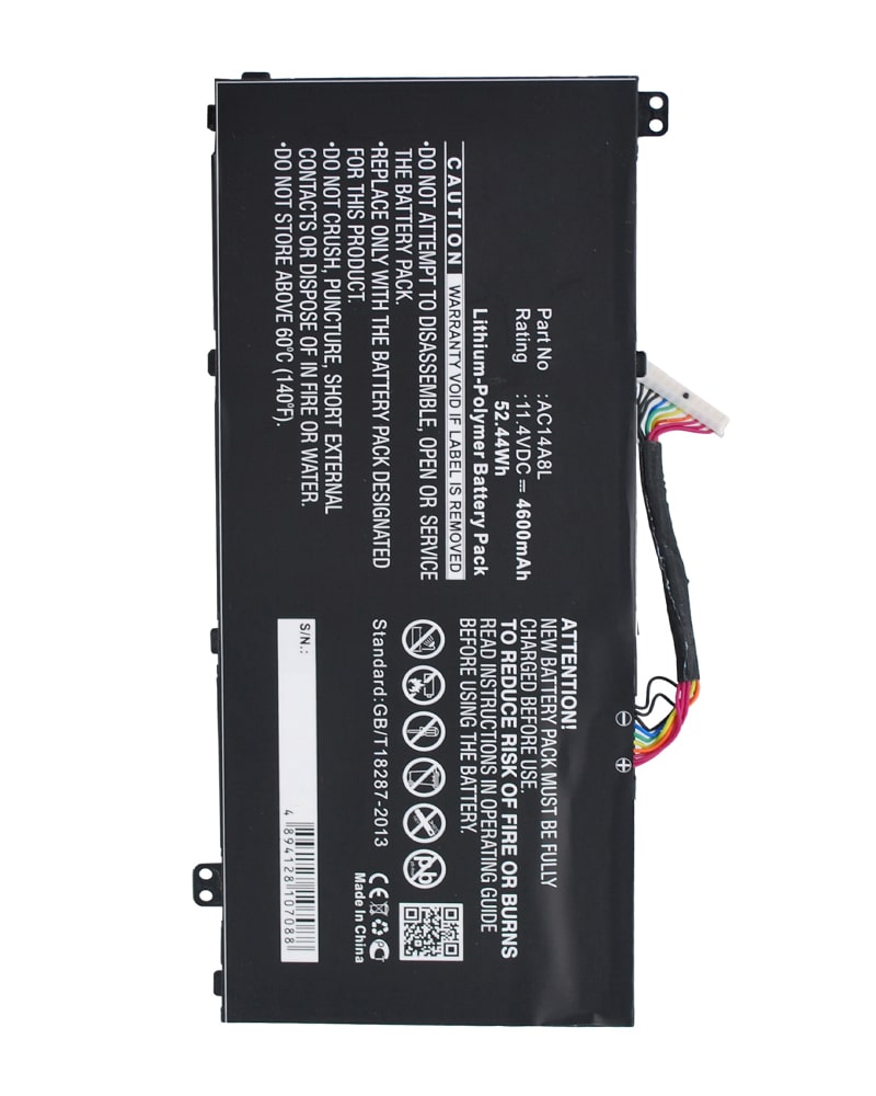 AC14A8L Replacement Laptop Battery For Acer Aspire V15 Nitro (VN7-571G, VN7-591G, VN7-791G) - 11.4V 52.5Wh