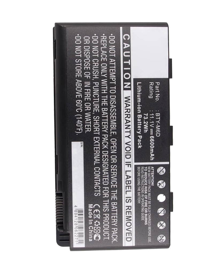 MSI GT660R-205NL Battery - 3