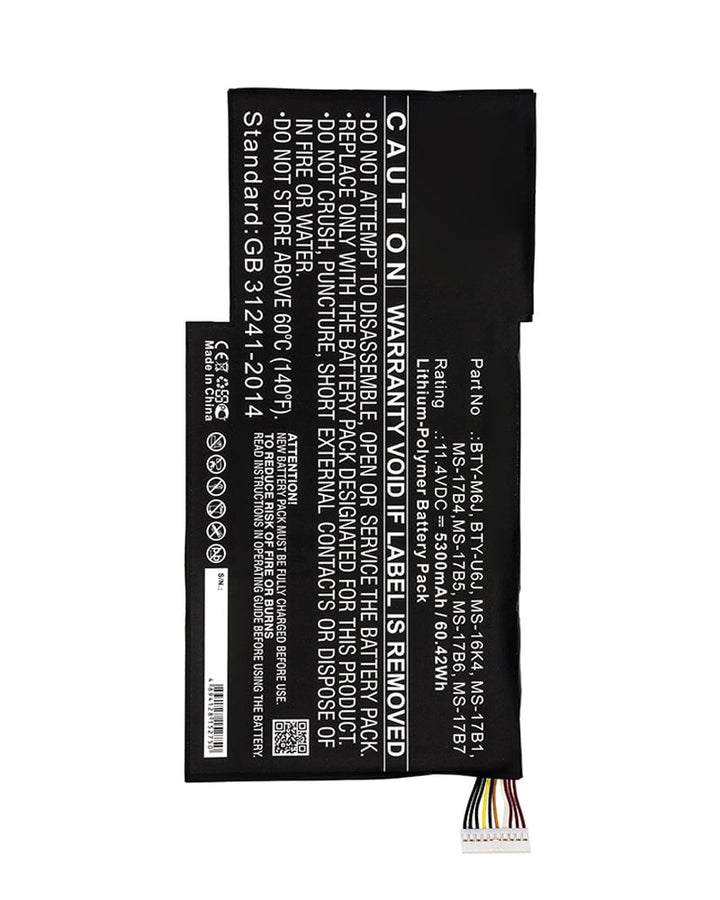 MSI GS63 7RD Stealth GS63 Stealth 8RE Battery 5300mAh - 2