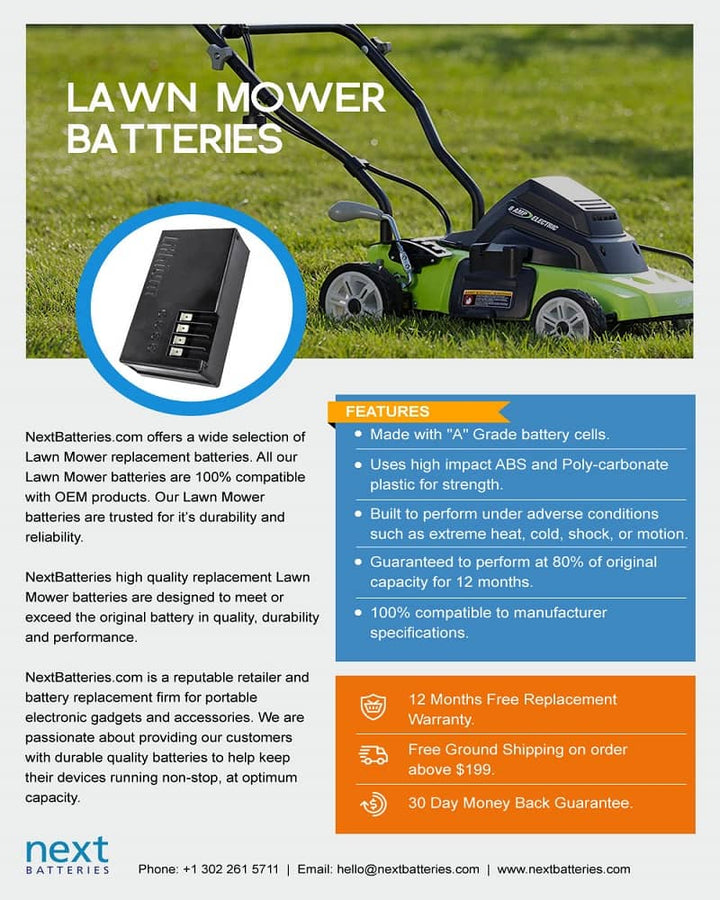 GreenWorks 2502202 Pro 21 Inch 80V Push C Battery - 4