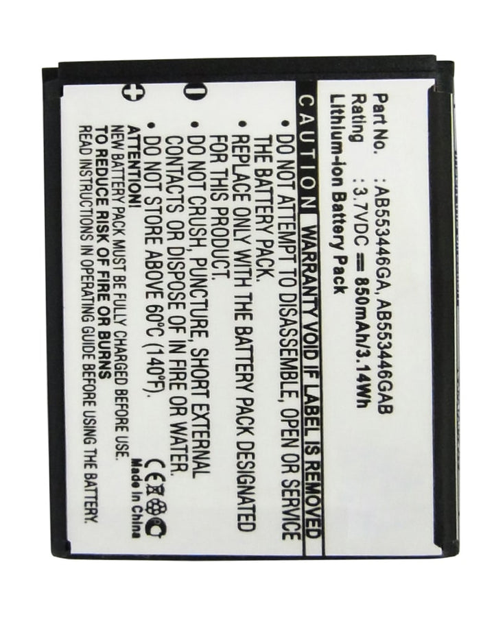 Samsung AB553446GA AB553446GAB Battery 850mAh - 3