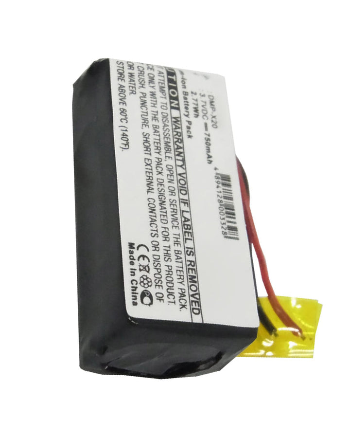 Gateway DMP-X20 DMP-X20 MP3 Player Battery 750mAh - 3