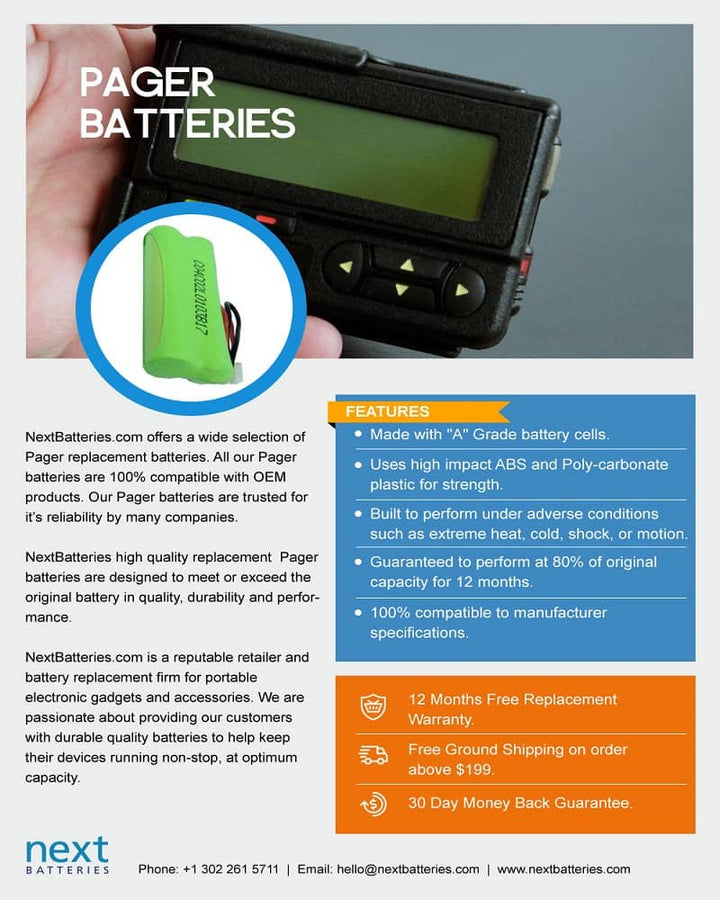 Motorola Minitor II Battery - 2