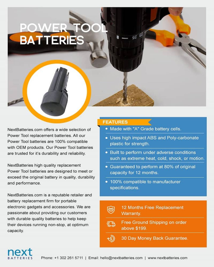 Bosch PDR 9.6 VE Battery - 4