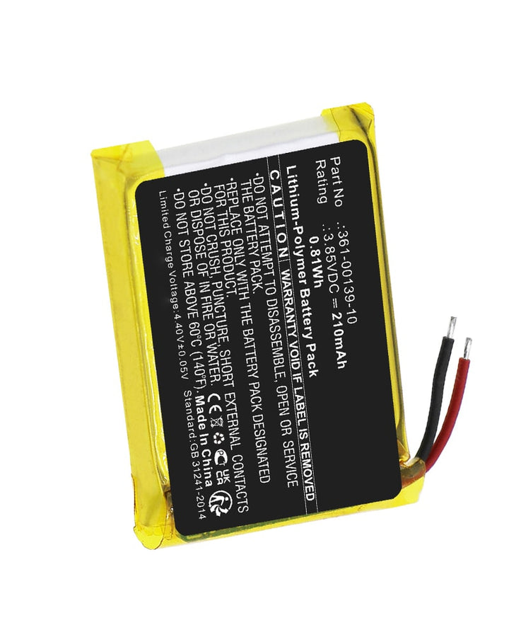 Garmin 361-00139-10 Battery 210mAh