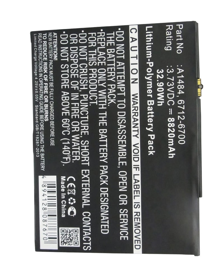 Apple 6712-6700 A1474 A1475 A1476 Battery 8820mAh - 3