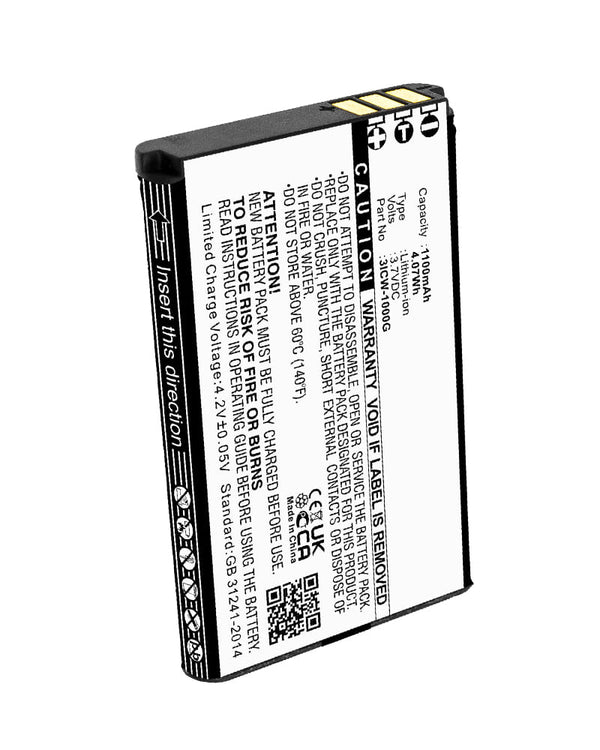 UniData 3ICW-1000G ICW-1000G Battery 1100mAh