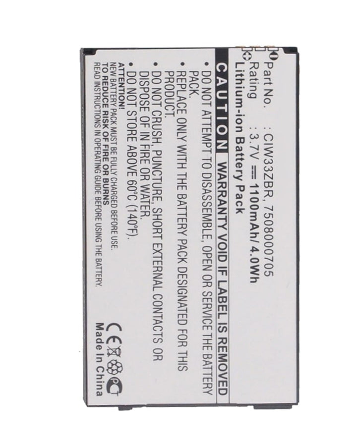 Cisco 7508000705 CIW33ZBR Linksys WIP330 Battery 1100mAh - 3